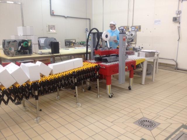Linea nastratura MAD.jpg Linea di nastratura scatole  - Salumificio - S. Demetrio C. - (CS)